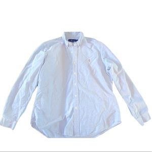 Ralph Lauren Men’s Light Blue Long Sleeve Button Down Shirt Size XL